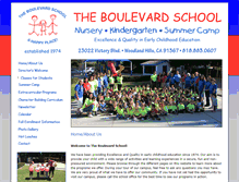 Tablet Screenshot of boulevardschool.com